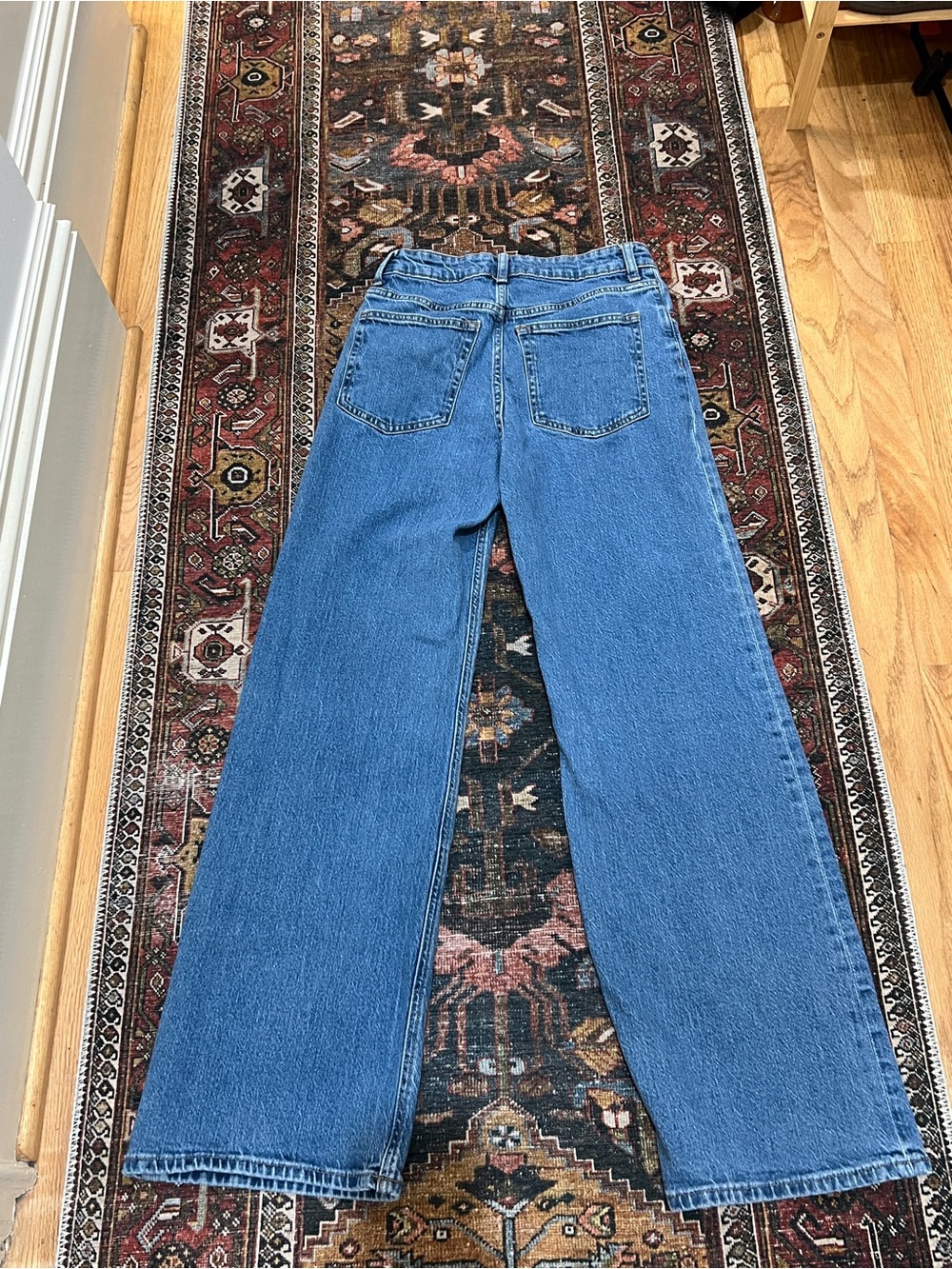 H&M HARPER HIGH RISE WIDE LEG JEANS - Picture 4 of 5